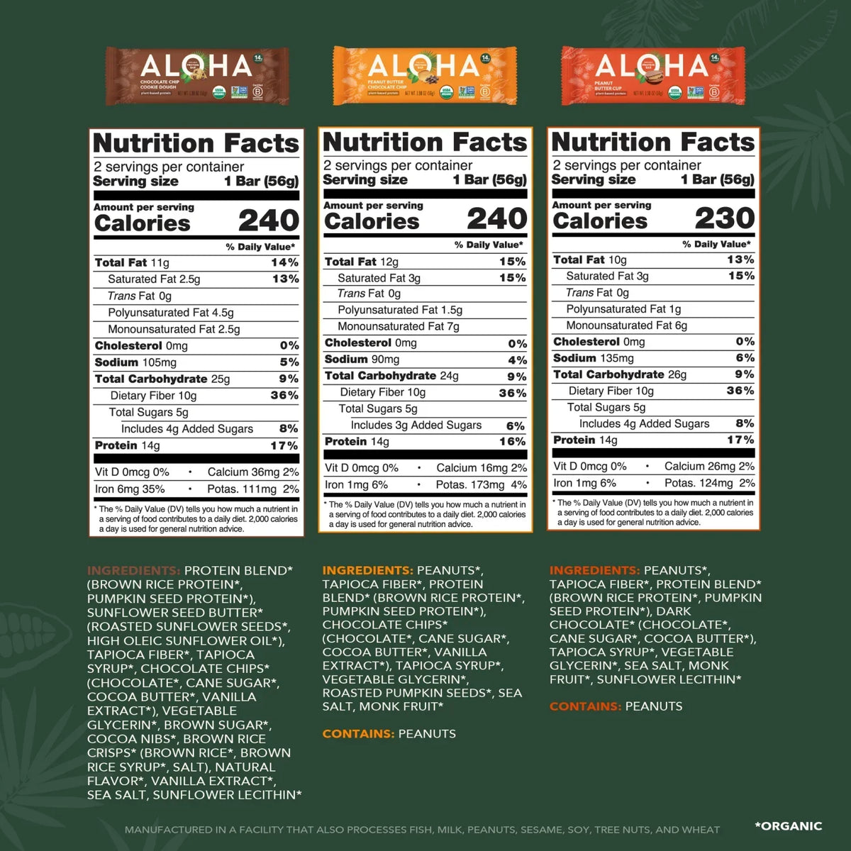 Peanut Butter & Cookie Dough - Variety Pack - Plant-Based Fuel for Busy Days K2