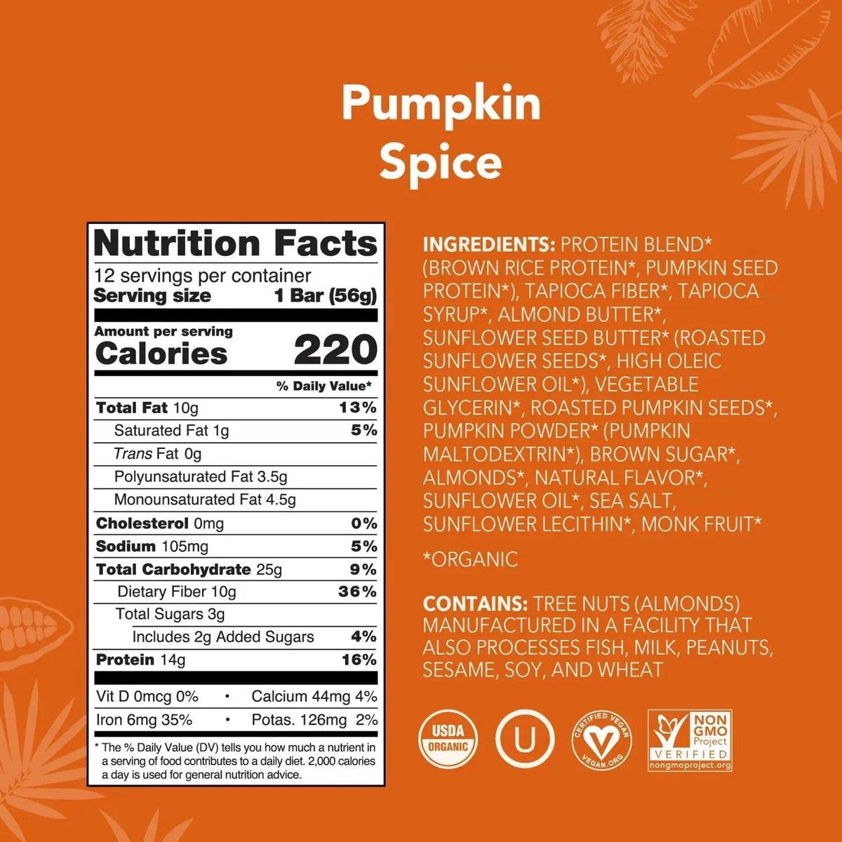 Pumpkin Spice - Protein Bars - Protein-Packed and Ready to Go B8