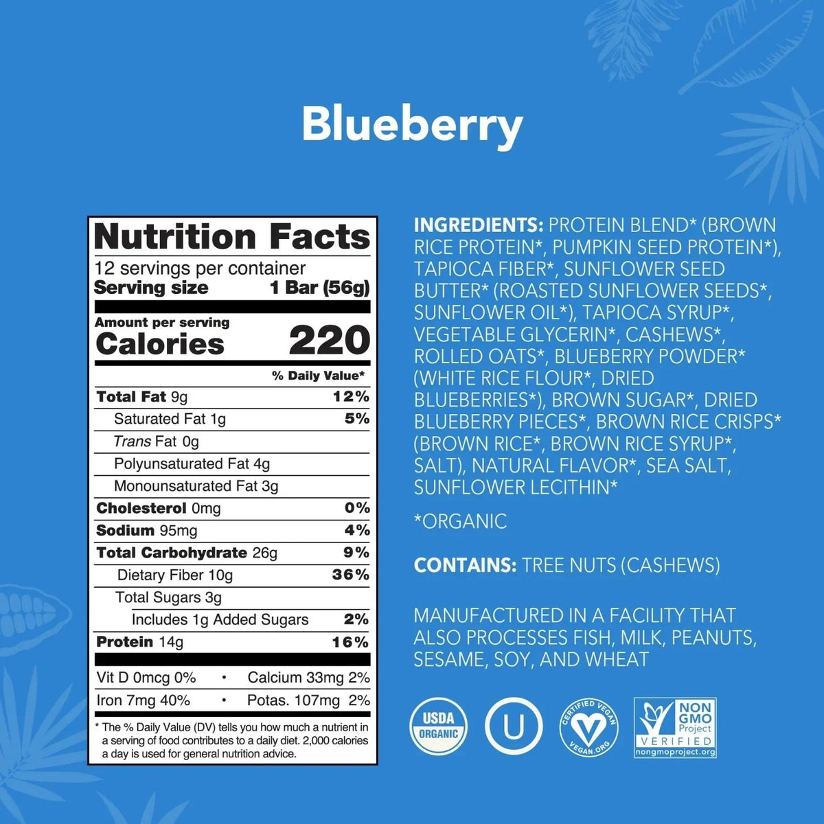 Blueberry - Protein Bars - Feel-Good Fuel for Any Routine T4