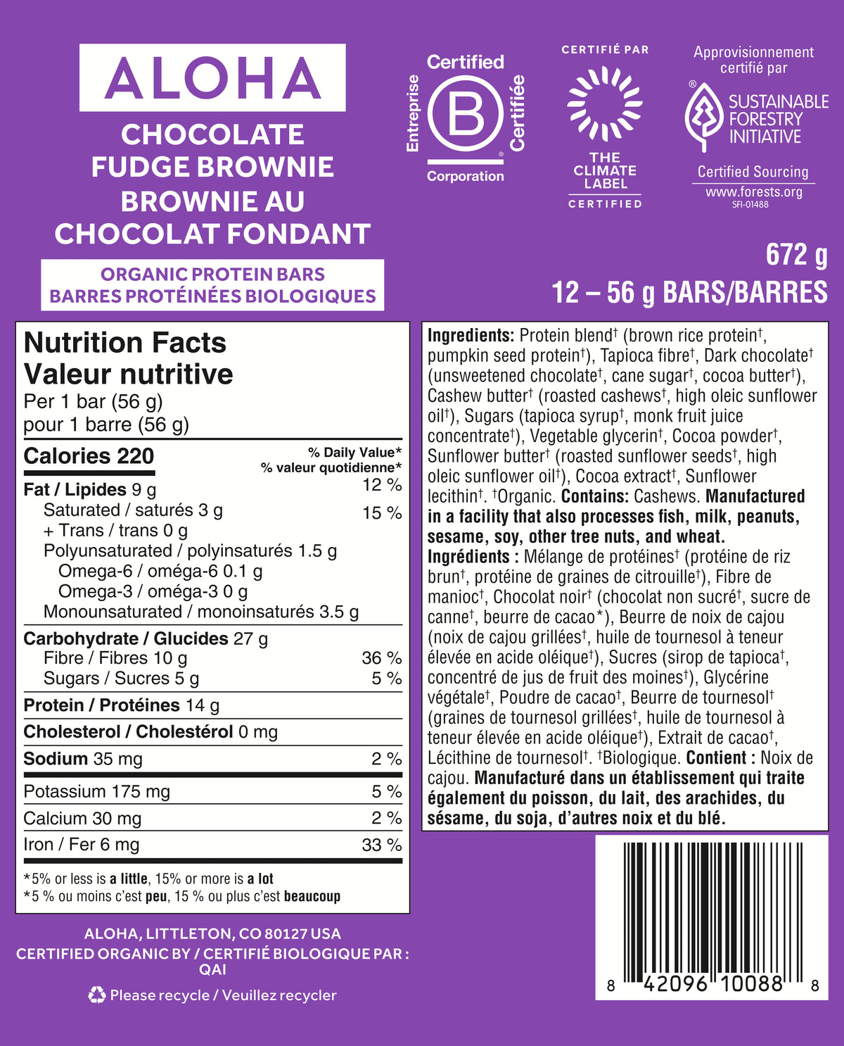 Chocolate Fudge Brownie - Protein Bars (CAD) - Feel-Good Fuel for Any Routine K6