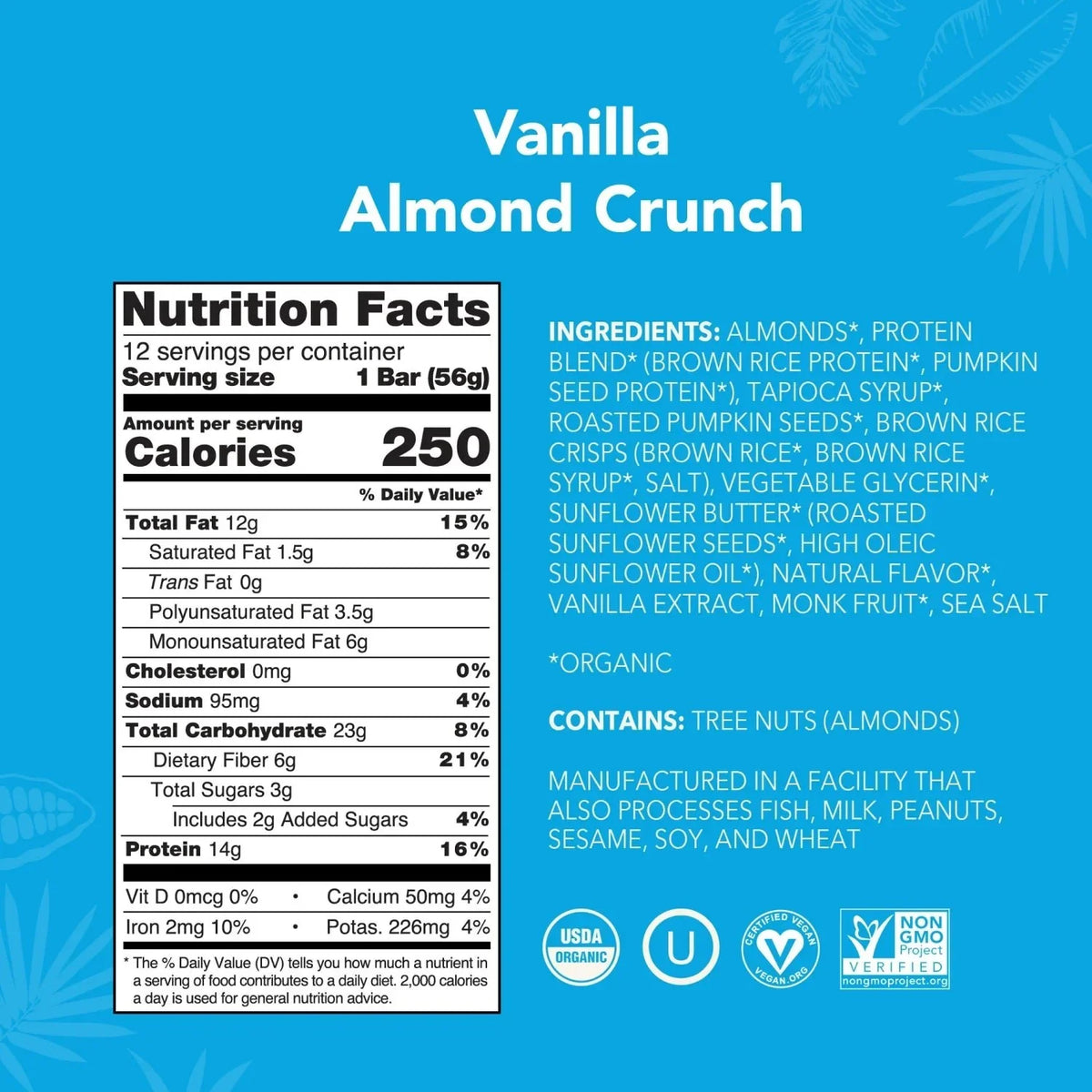 Vanilla Almond Crunch - Protein Bars - Protein-Packed and Ready to Go N2