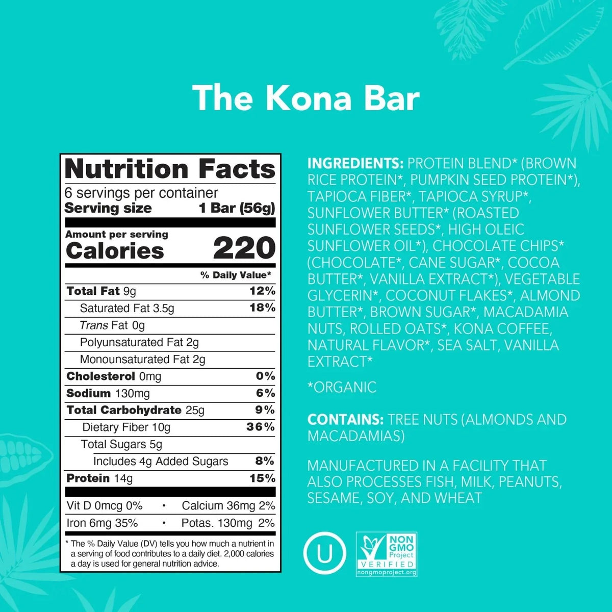 The Kona Bar - Protein Bars - A Better Snack for Every Day D6